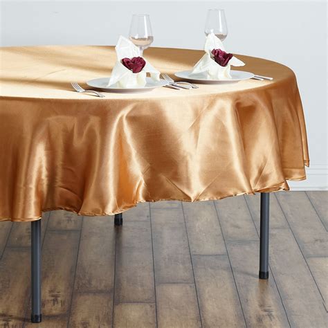 round satin tablecloths for wedding.